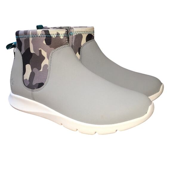 NWT Spenco Womens 6 Paddock Chelsea Ankle Boot Grey Camo Bootie Comfort - Picture 1 of 9
